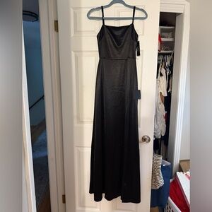 Lulu's Sleek Black Maxi Dress